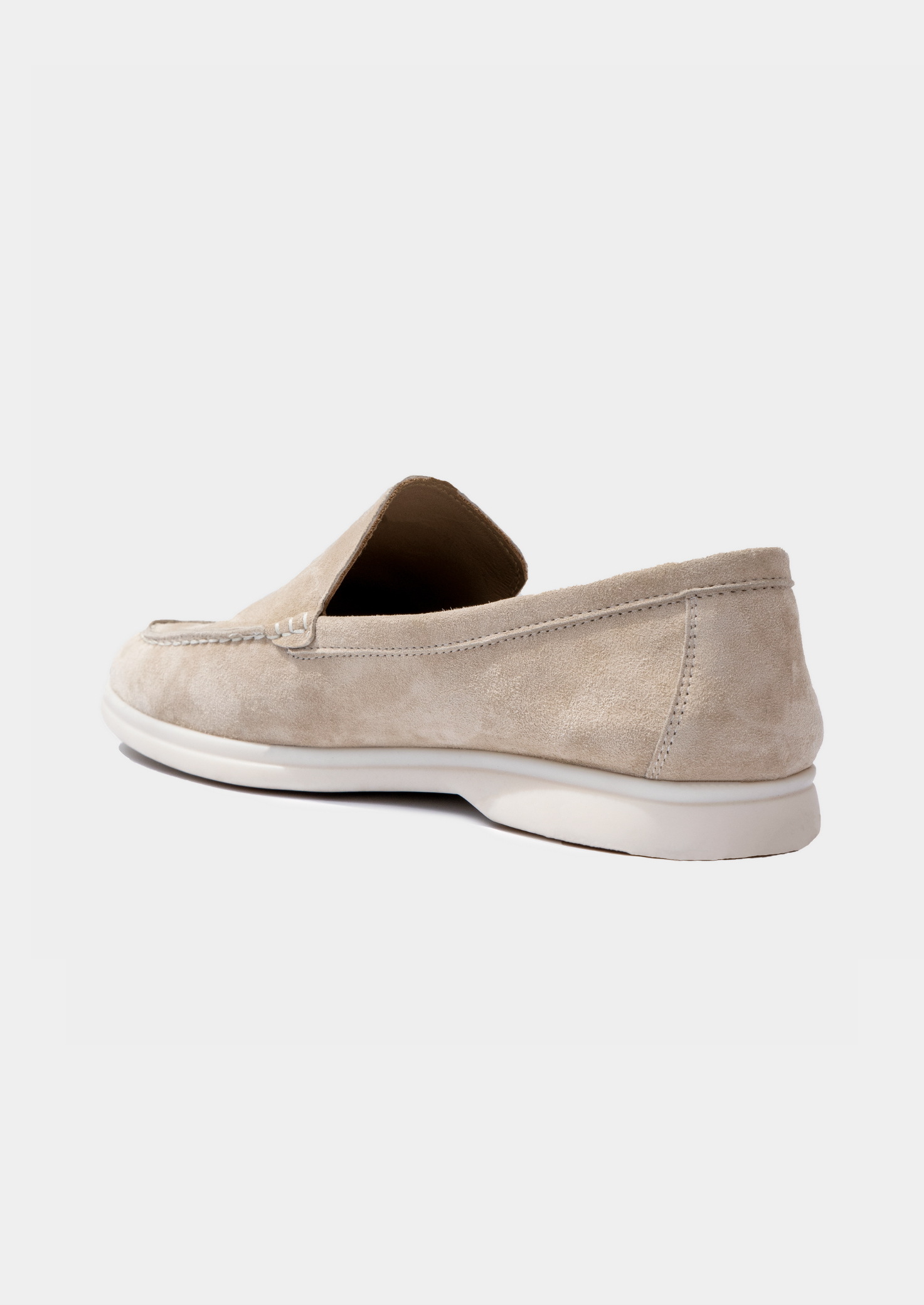 Vellori Suede Loafers - Ivory