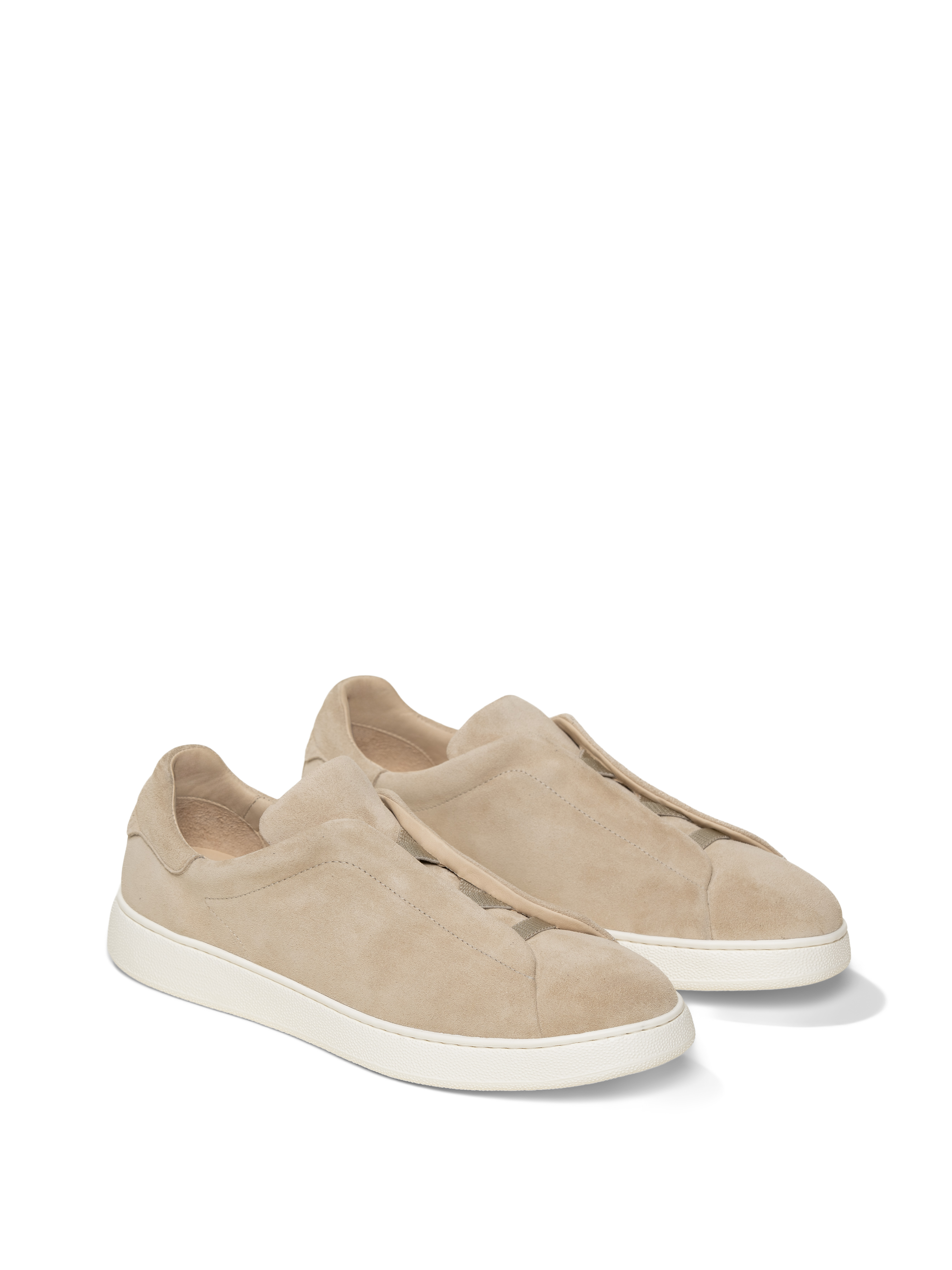 Softgrain Suede Trainer - Sand