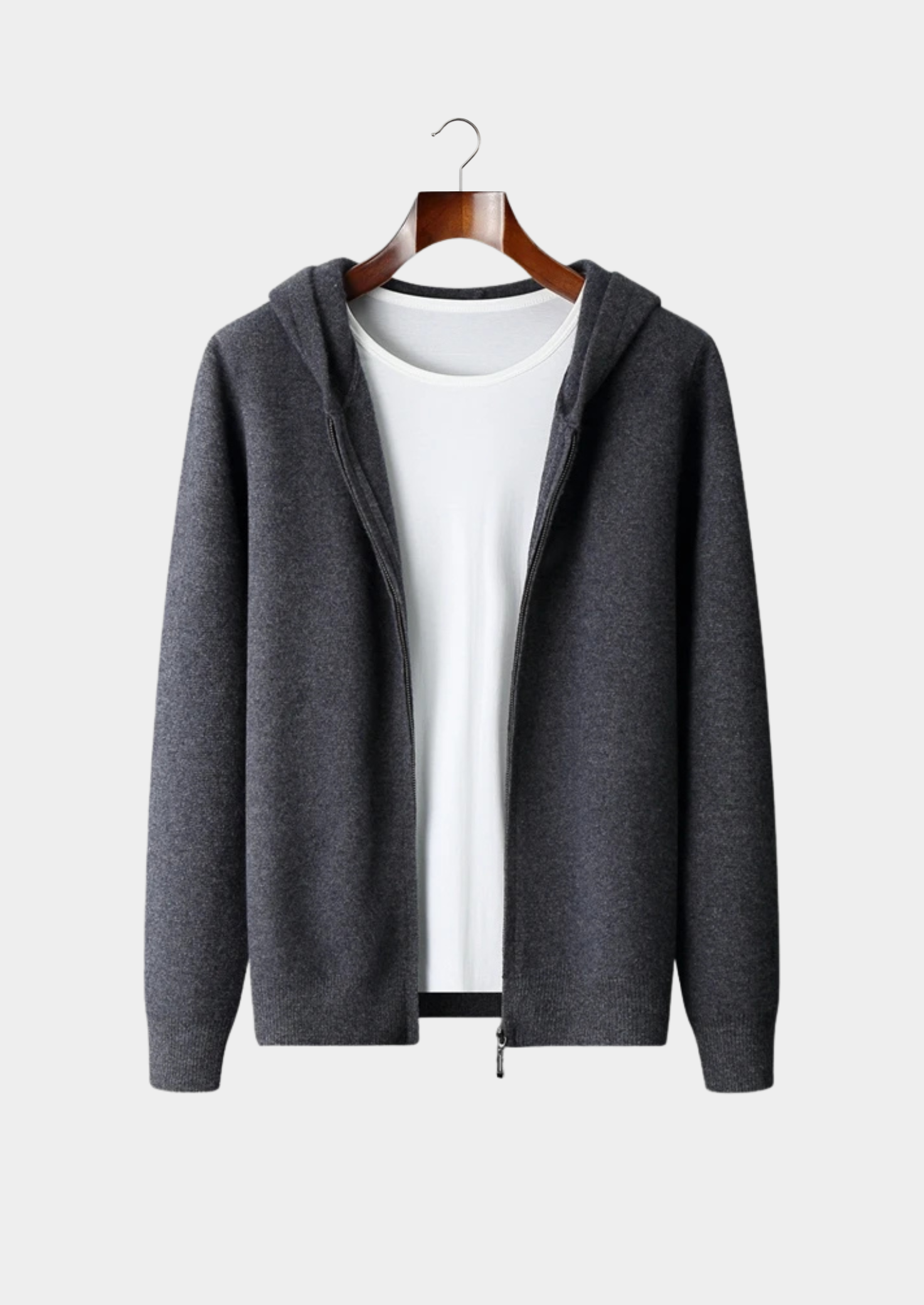 Vellori Pure Cashmere Zipper Hoodie