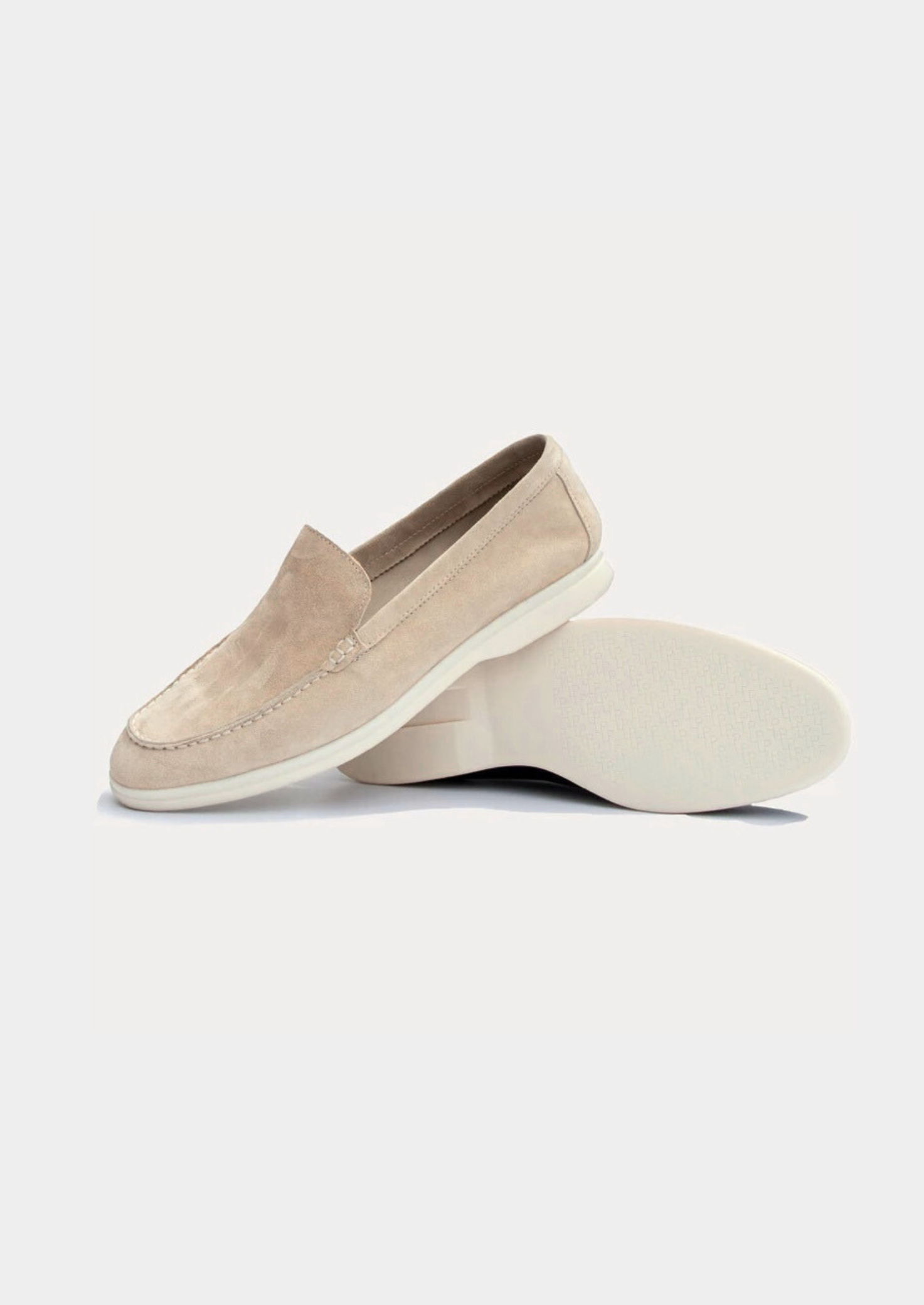 Vellori Suede Loafers - Ivory