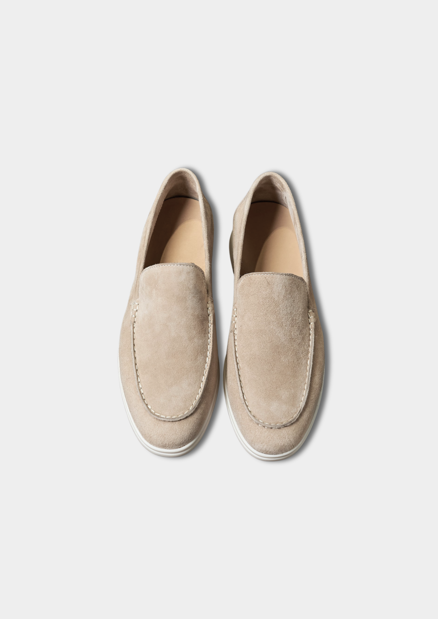 Vellori Suede Loafers - Ivory