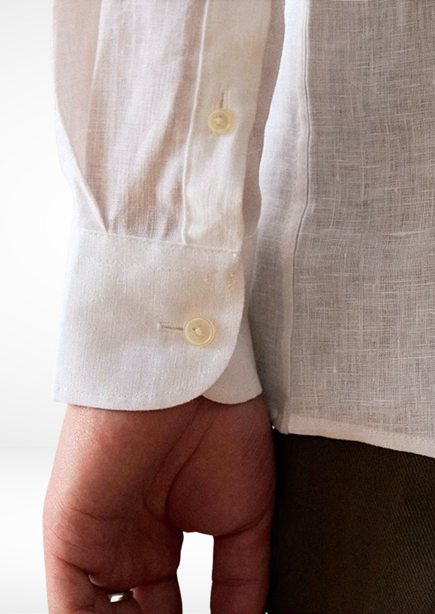 Riviera Pure Linen Shirt - White