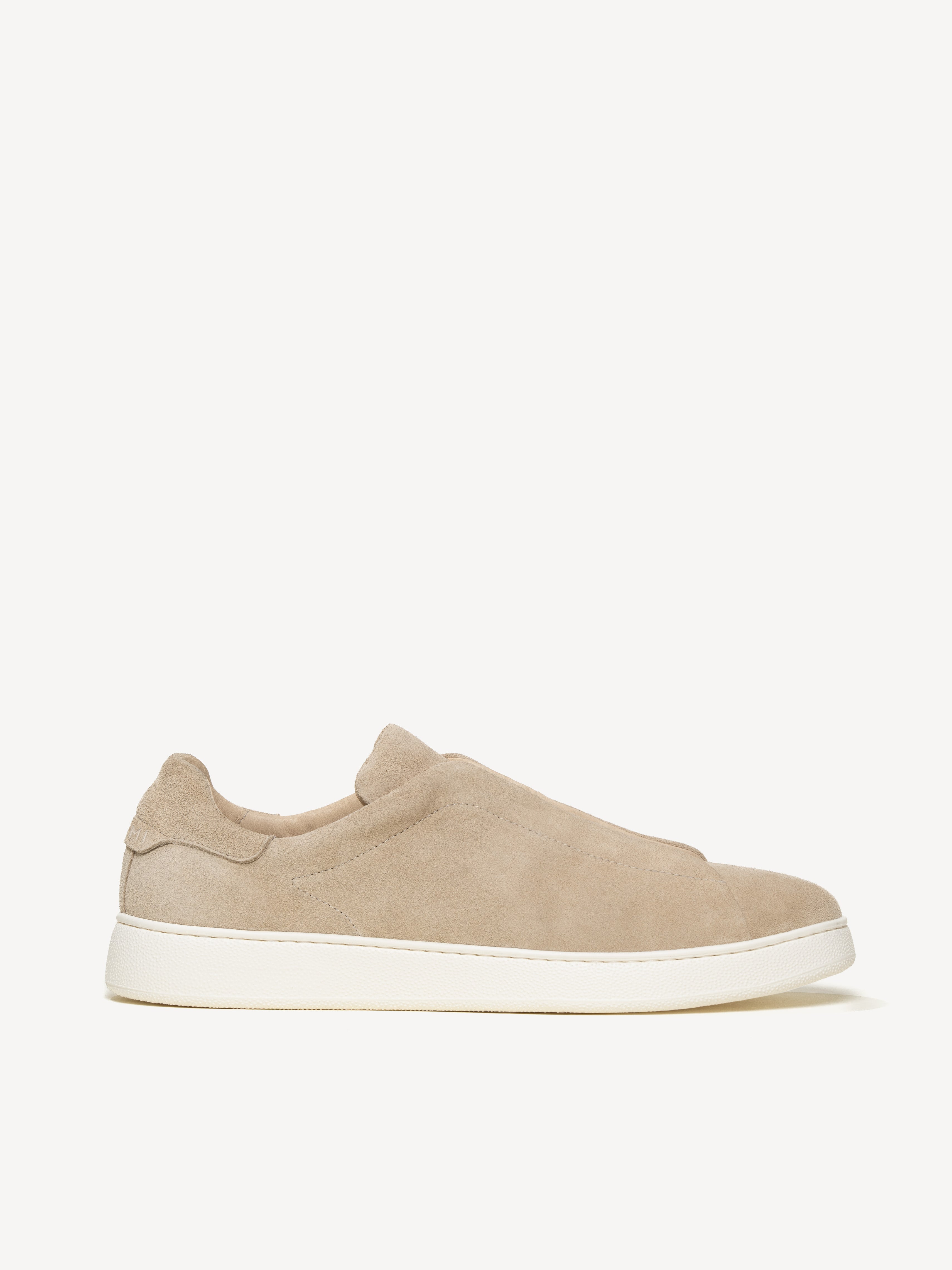 Softgrain Suede Trainer - Sand