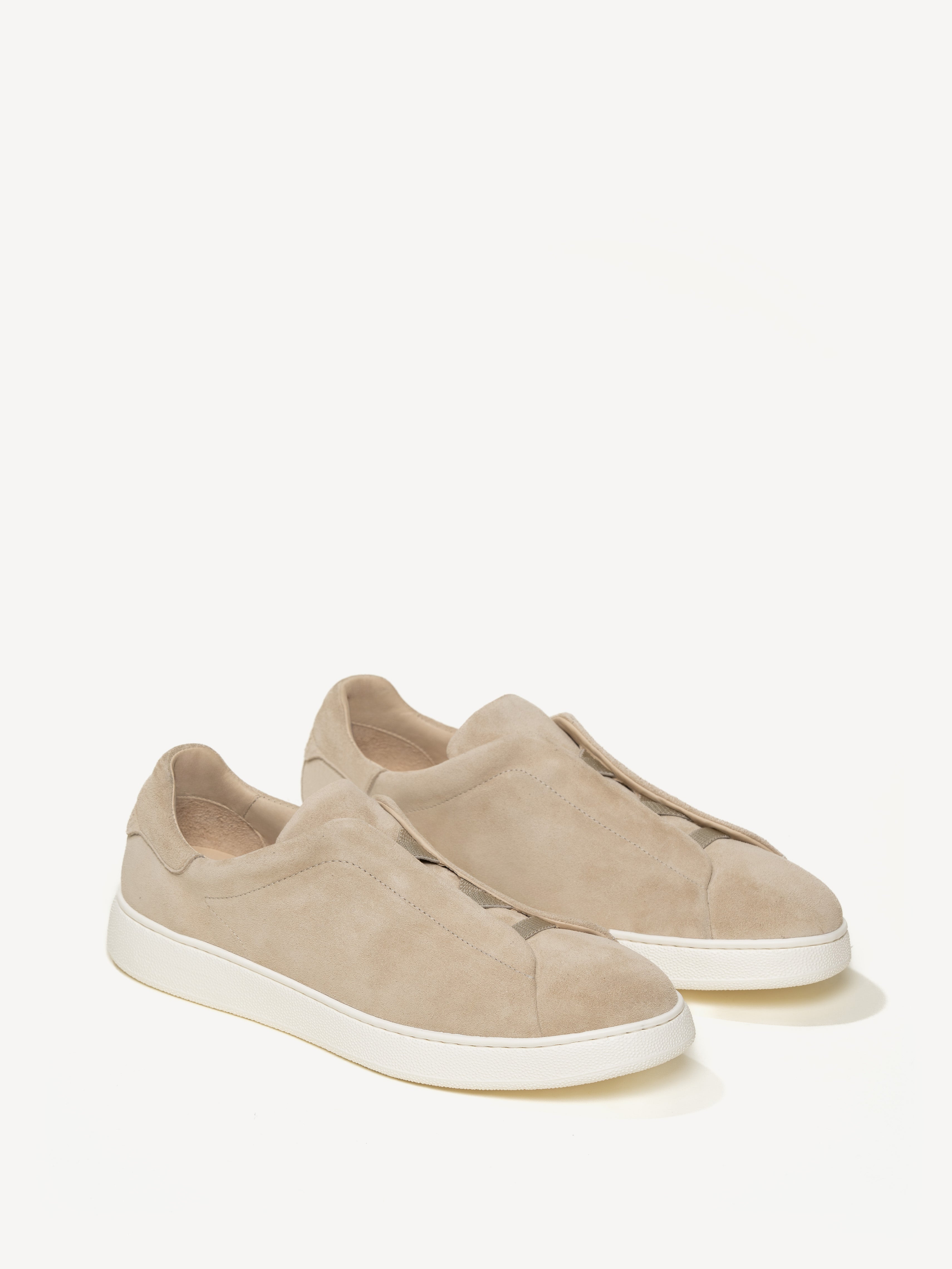 Softgrain Suede Trainer - Sand